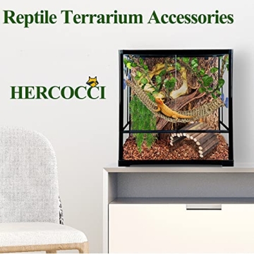 HERCOCCI Reptile Tank Jungle Vines Hammock for Exotic Pets