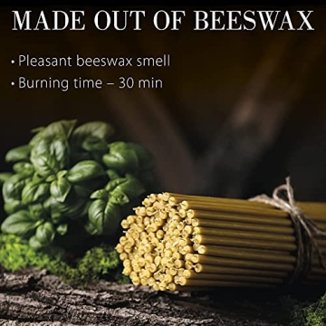 Danilovo Beeswax Candles for Decor and Prayer - 50 Pack