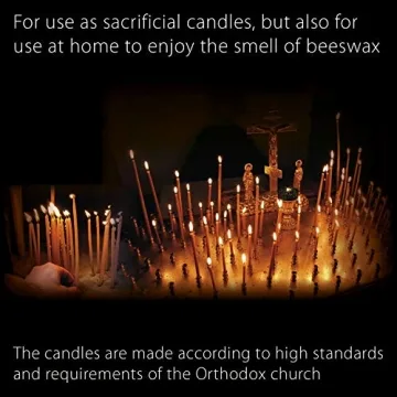 Danilovo Beeswax Candles for Decor and Prayer - 50 Pack