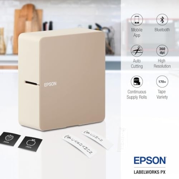 Premium Epson LW-C610PX Bluetooth Label Maker Portable