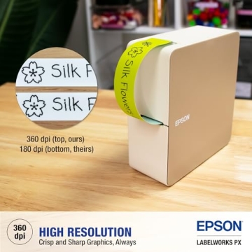 Premium Epson LW-C610PX Bluetooth Label Maker Portable