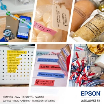 Premium Epson LW-C610PX Bluetooth Label Maker Portable