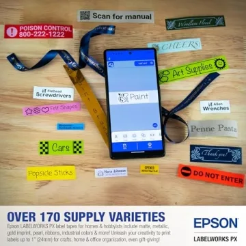 Premium Epson LW-C610PX Bluetooth Label Maker Portable