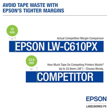 Premium Epson LW-C610PX Bluetooth Label Maker Portable