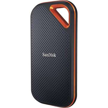 SanDisk 1TB Extreme PRO Portable External SSD - Up to 1050MB/s - USB-C, USB 3.1 - SDSSDE80-1T00-A25