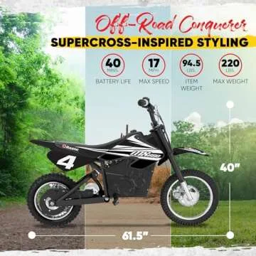 Razor MX650 Dirt Rocket – 36V Electric Motocross Bike