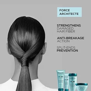 Kerastase Resistance Force Architecte Shampoo | Strengthening Shampoo for Weak or Damaged Hair | Formulated with Pro-Keratin and Ceramide | For All Hair Types | 8.5 Fl Oz
