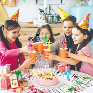 Interactive Kids Valentine's Day Cards and Straws