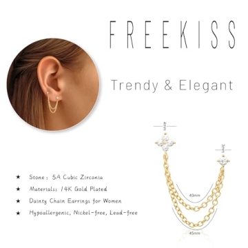 Styling Elegance with Freekiss Gold Chain Earrings
