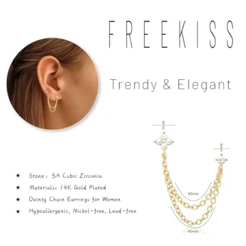Styling Elegance with Freekiss Gold Chain Earrings