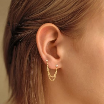 Styling Elegance with Freekiss Gold Chain Earrings