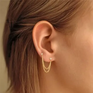 Styling Elegance with Freekiss Gold Chain Earrings