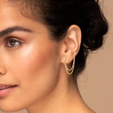 Styling Elegance with Freekiss Gold Chain Earrings