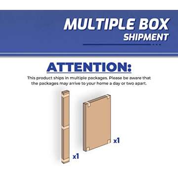 SafeRacks 2x6 Adjustable Overhead Garage Storage Rack, Heavy-Duty Steel Overhead Storage Rack with 3...