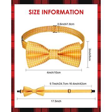 Zhanmai 20 Pcs Boys Bow Ties Pre-tied Bow Ties Bulk with Adjustable Neck Band for Kids Wedding Birthday Party(Classic Style)