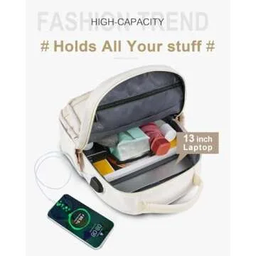 MATEIN Stylish Mini Backpack Purse with USB Charging Port