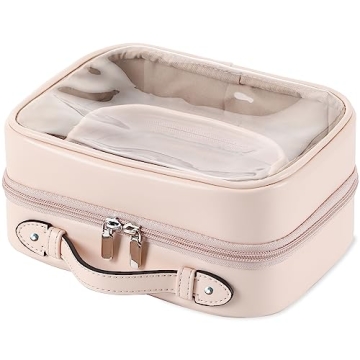 Veki TSA Approved Transparent Makeup Bag for Travel