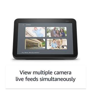 Echo Show 8 (2nd Gen, 2021 release) - Charcoal bundle with Blink Mini