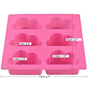 Versatile Cozihom Silicone Cloud Mold for Treats
