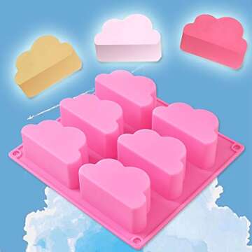 Versatile Cozihom Silicone Cloud Mold for Treats