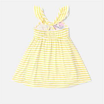 Disney Minnie Mouse Toddler Girl Dress Ruffle Sleeve Stripe Sundress Back Cross Straps Summer Outfit...