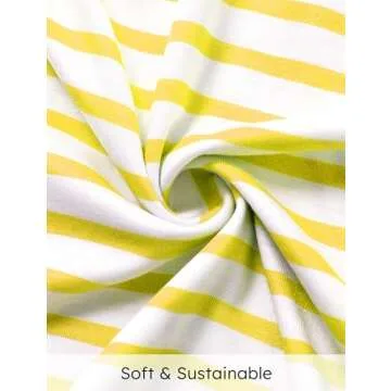 Disney Minnie Mouse Toddler Girl Dress Ruffle Sleeve Stripe Sundress Back Cross Straps Summer Outfit Birthday Party Holiday Clothes Yellow 4-5T