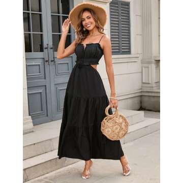 Shop XinFSh Women's Summer Spaghetti Maxi Dress Online