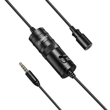 BOYA BY-M1 3.5mm Lavalier Microphone for Clear Audio Recording