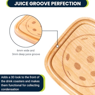 Charming Pickleball Drink Coasters for Every Occasion