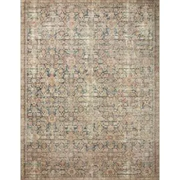 Loloi Angela Rose Aubrey Collection AUB-01 Navy/Multi 5'-0" x 7'-0", .19" Pile Height, Area Rug