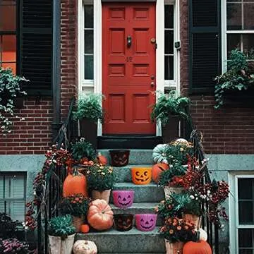 KEPATO Halloween Pumpkin Candy Bucket | 3 Pack For Kids