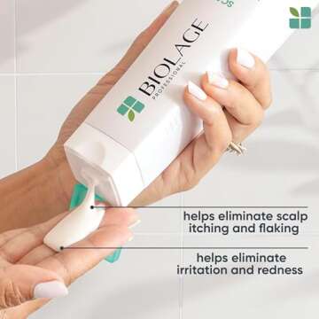 Biolage Scalp Sync Anti-Dandruff Shampoo | Targets Dandruff, Controls The Appearance of Flakes & Relieves Scalp Irritation | Paraben Free | For Dandruff Control | Vegan | Salon Shampoo | 13.5 Fl. Oz
