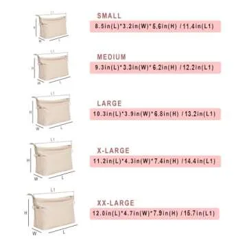 Vercord Premium Nylon Purse Organizer with 13 Pockets