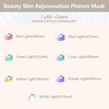 LED Light Therapy Facial Mask - 7 Colors for Radiant Skin