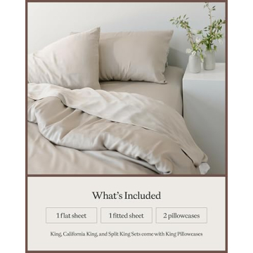 Cozy Earth Luxury Bamboo Bed Sheet Set - Ultra Soft & Breathable