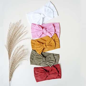 Prohouse 20PCS Nylon Hairbands for Newborns and Toddlers