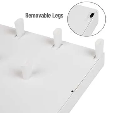 Mind Reader PC, Laptop, IMAC Monitor Stand and Desk Organizer, White