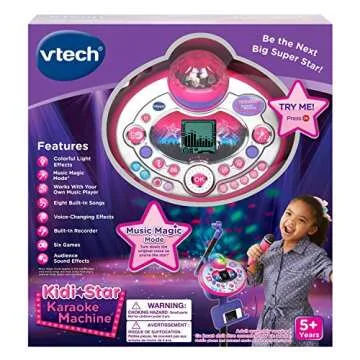 VTech Kidi Star Karaoke Machine (Pink/Purple), Auxiliary