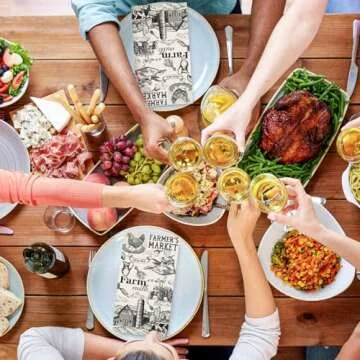 FYSUIMU Vintage Farm Napkins 50Pcs for Parties