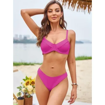 Shop ZAFUL Underwire High Leg Bikini Set for Summer Fun