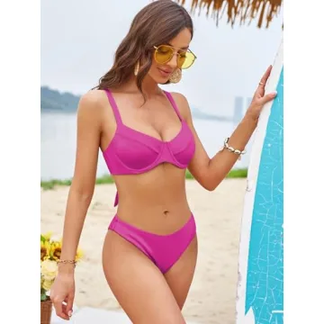 Shop ZAFUL Underwire High Leg Bikini Set for Summer Fun