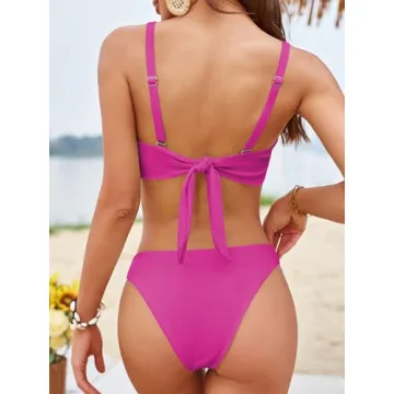 Shop ZAFUL Underwire High Leg Bikini Set for Summer Fun