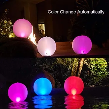 Solar Floating LED Ball Pool Lights Color Changing Glow Globes