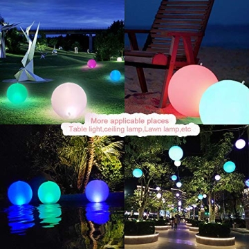 Solar Floating LED Ball Pool Lights Color Changing Glow Globes