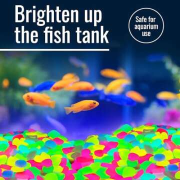 Graham Products 190 Pieces Glow in The Dark Rocks | Indoor & Outdoor Use - Garden, Fish Tank Pebbles, Planter, Walkway Decoration & More | for Kids Aged 6 & Up | Powered by Sunlight - Multi-Colored