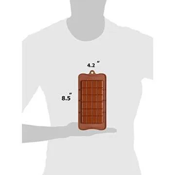 Silicone Break-Apart Chocolate & Protein Bar Mold Set of 2