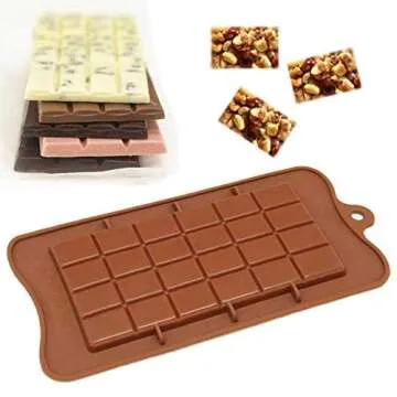 Silicone Break-Apart Chocolate & Protein Bar Mold Set of 2
