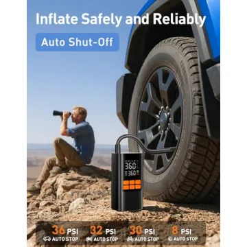 Tire Inflator Portable Air Compressor with Digital Pressure Gauge