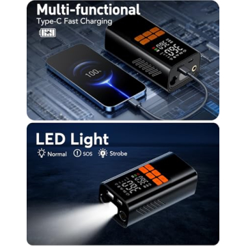 Tire Inflator Portable Air Compressor with Digital Pressure Gauge