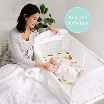 BROLEX Pack n Play Fitted Sheet Set - Cute & Soft 2 Pack